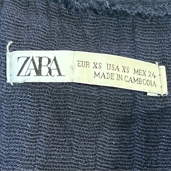 ZARA GUAZE V-NECK LONG SLEEVE PULL-OVER TUNIC/MINI DRESS - Picture 2 of 10